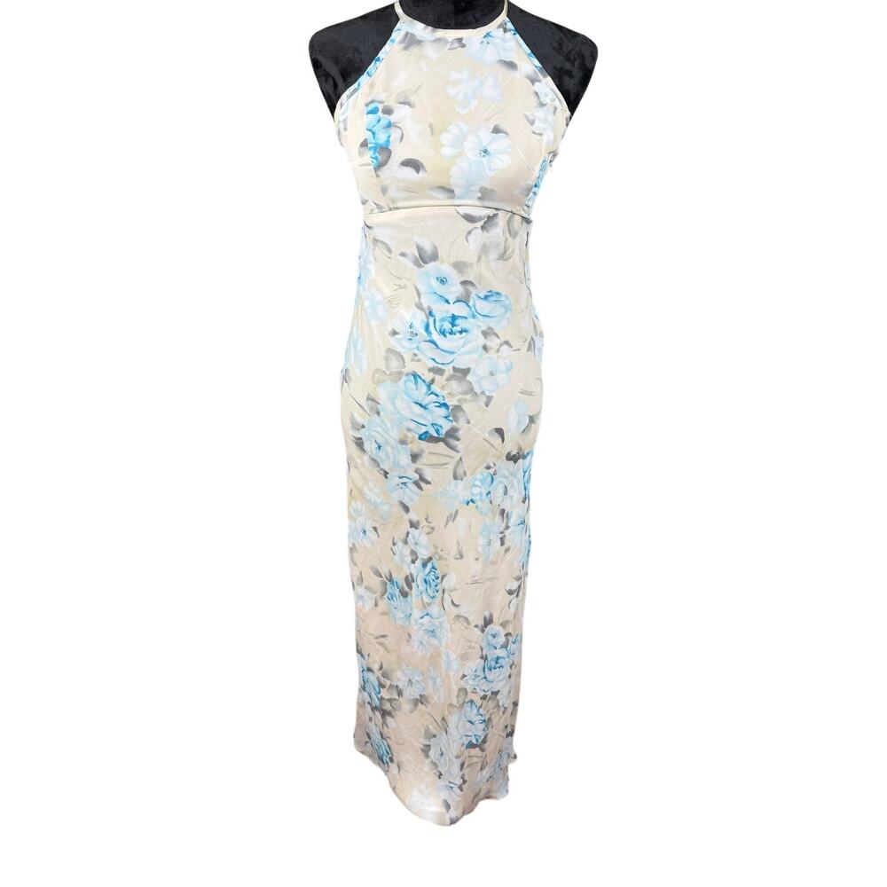 Vintage R-Wear Rampage Womens Size 5 Long Floral Dress High Neck